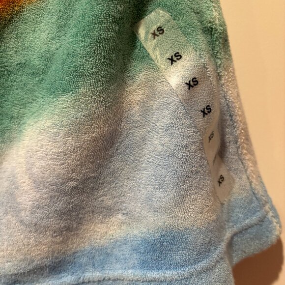 Women Polo Ralph Lauren Tie-Dye Drawstring Terry Swim Beach Board Shorts L XS - Picture 4 of 6